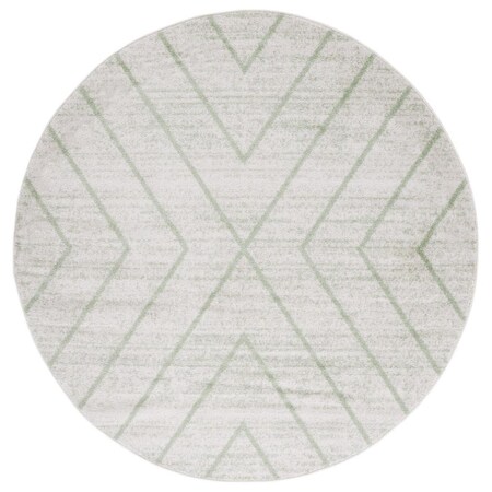 Safavieh 6 x 6 ft. Adirondack 251W Power Loomed Round Area Rug; Ivory & Sage ADR251W-6R